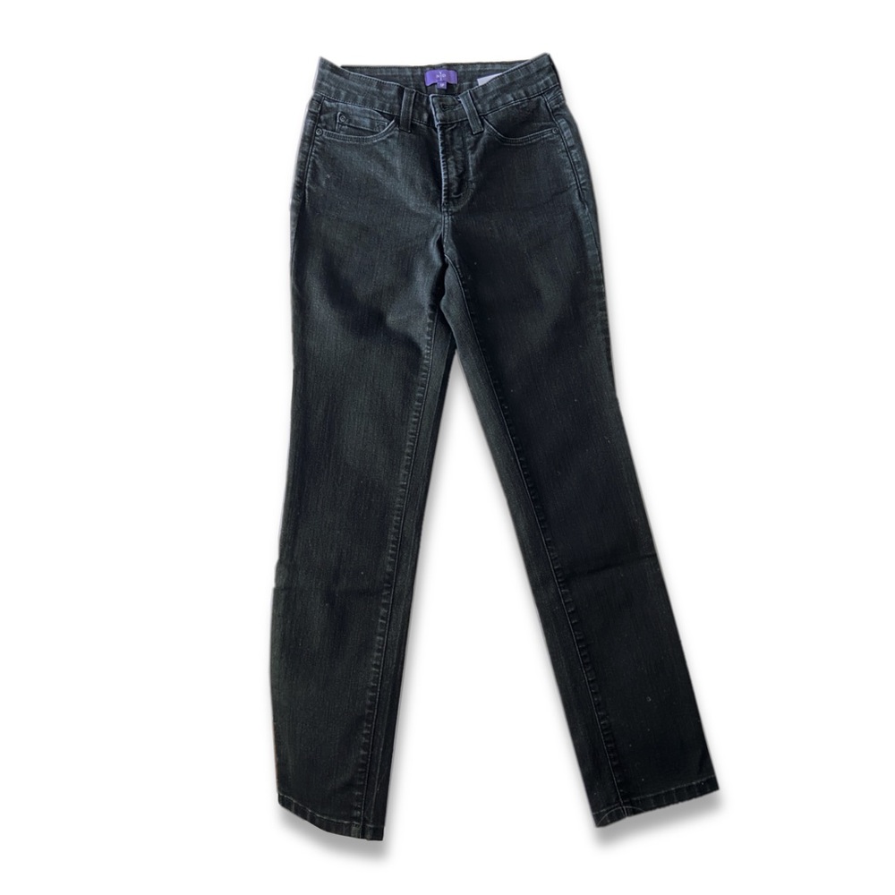 nydj black skinny jeans
